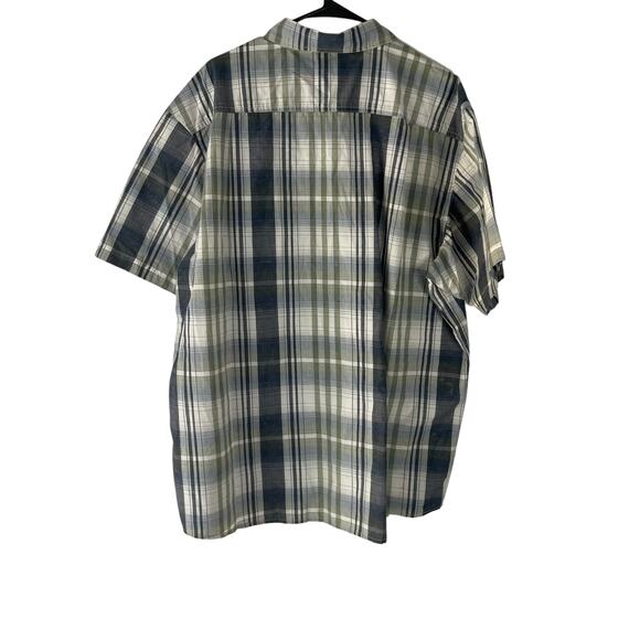 Red Head Company Co Men's Size 2XL Plaid Green Short‎ Sleeve Outdoor Button Up - Picture 4 of 6